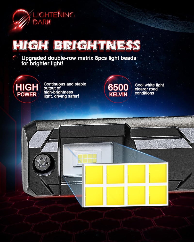 LIGHT & DARK H7 Bulbs, No Adapter Required 400% Brightness 6500K Xenon White Fanless Non-Polarity Plug and Play Fog Bulb (Pack of 2) - Image 3